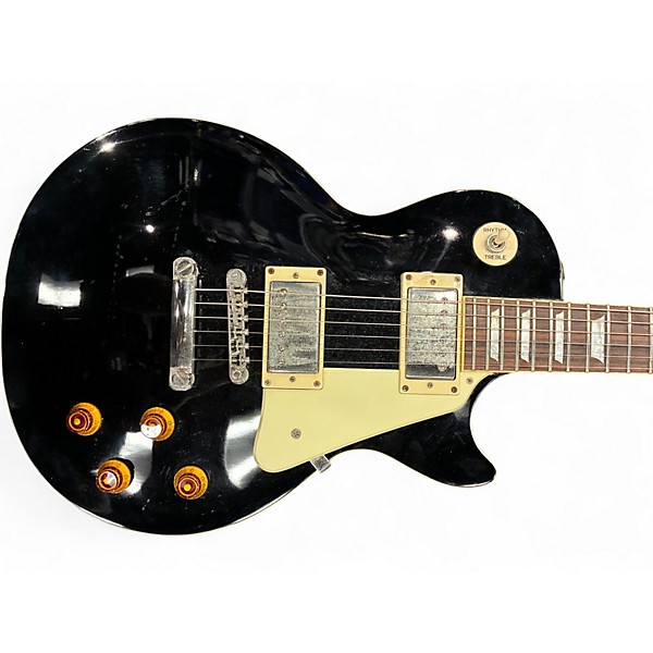 Used Epiphone Les Paul Standard Ebony Solid Body Electric Guitar
