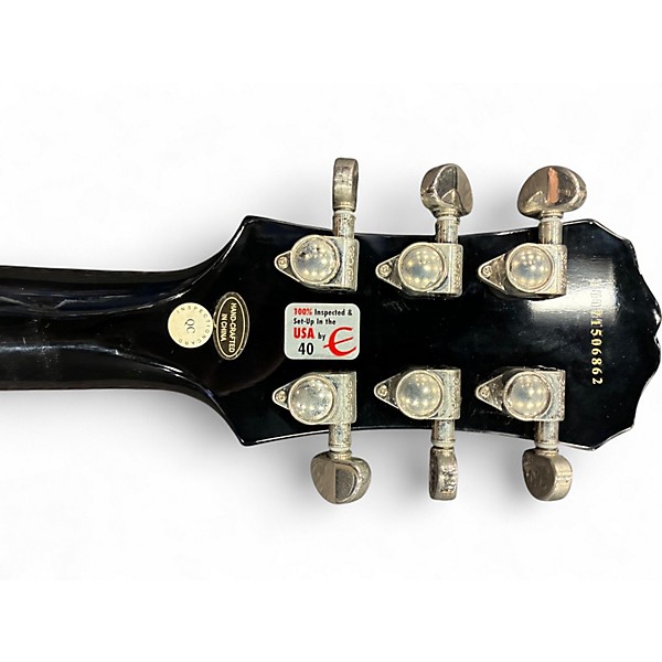 Used Epiphone Les Paul Standard Ebony Solid Body Electric Guitar