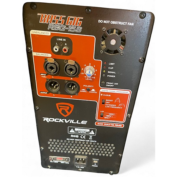 Used Rockville RBG15S Powered Subwoofer