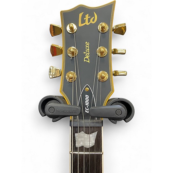 Used ESP LTD EC1000 Deluxe VINTAGE BLACK Solid Body Electric Guitar