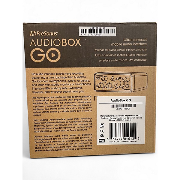Used PreSonus AUDIOBOX GO Audio Interface