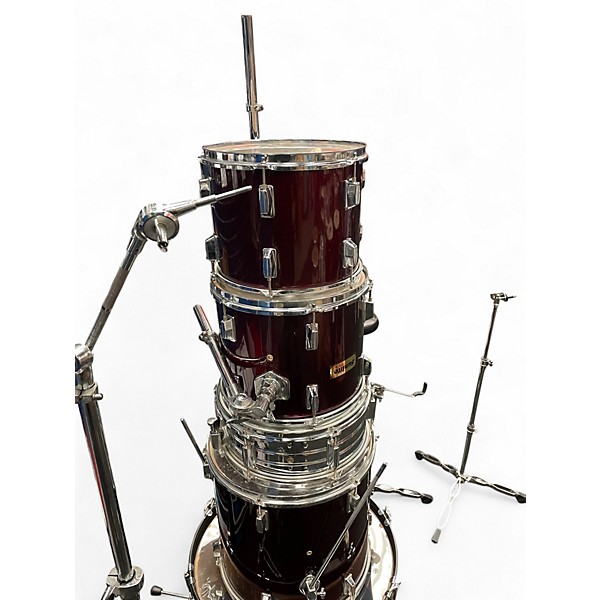 Used Sunlite 5 Piece 5pc drumkit  Red Drum Kit