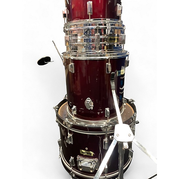 Used Sunlite 5 Piece 5pc drumkit  Red Drum Kit