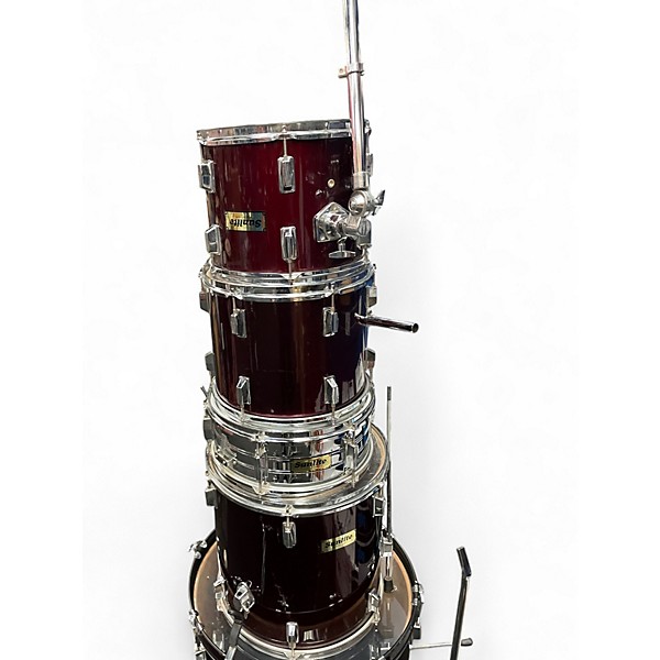 Used Sunlite 5 Piece 5pc drumkit  Red Drum Kit