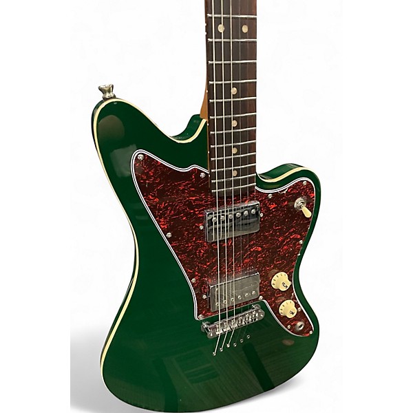 Used Jet jj350 Green Solid Body Electric Guitar