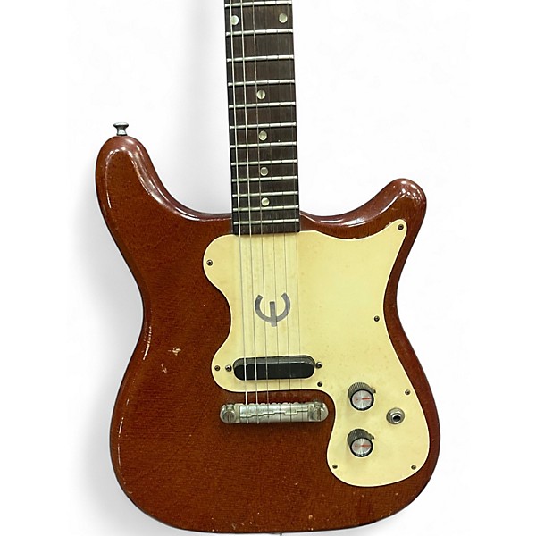 Vintage 1965 Epiphone Olympic Wine Red Solid Body Electric Guitar