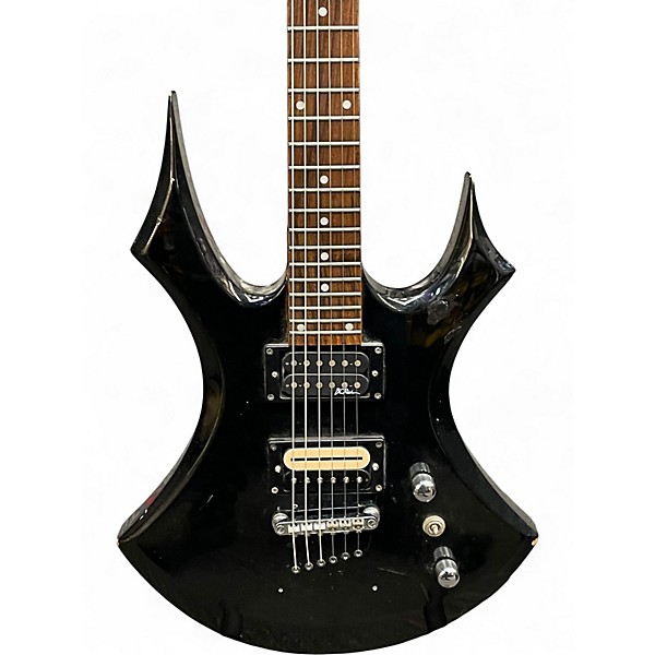 Used B.C. Rich Platinum Virgin Black Solid Body Electric Guitar