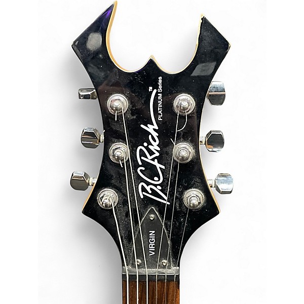 Used B.C. Rich Platinum Virgin Black Solid Body Electric Guitar