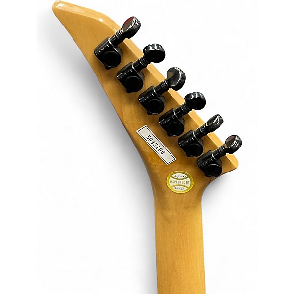 Used Hondo Formula 1 H787 Black Sparkle Solid Body Electric Guitar