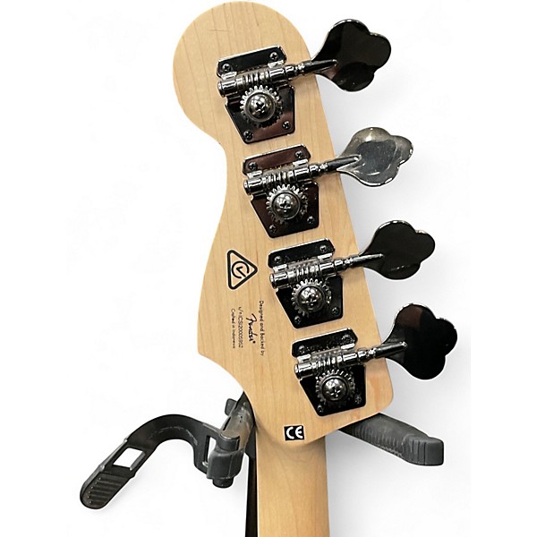 Used Squier Contemporary Active Jazz Bass White Electric Bass Guitar