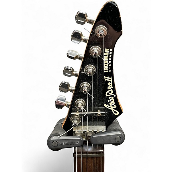 Used Aria Pro II Ironman Standard Black Solid Body Electric Guitar