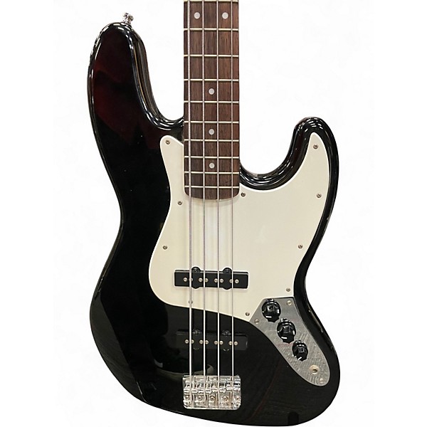 Used Squier Affinity Jazz Bass Black Electric Bass Guitar