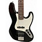 Used Squier Affinity Jazz Bass Black Electric Bass Guitar