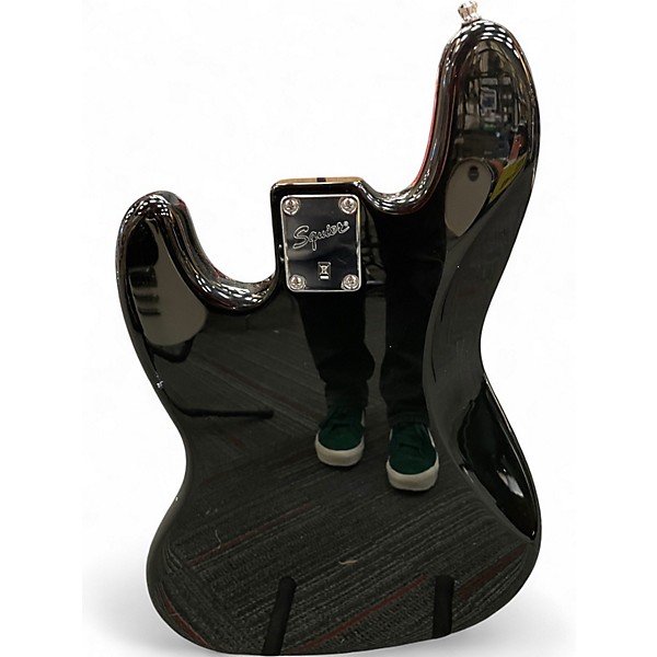 Used Squier Affinity Jazz Bass Black Electric Bass Guitar