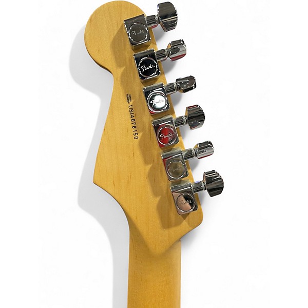 Used Fender American Standard Stratocaster HH Black Solid Body Electric Guitar