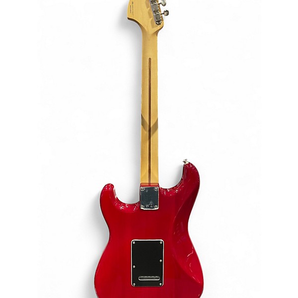 Used 2019 Fender Blacktop Stratocaster Trans Crimson Red Solid Body Electric Guitar