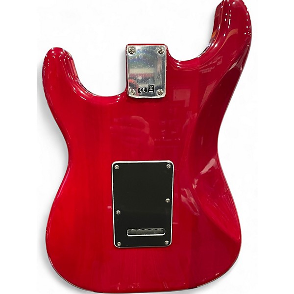 Used 2019 Fender Blacktop Stratocaster Trans Crimson Red Solid Body Electric Guitar