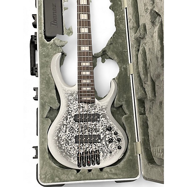 Used Ibanez BTB25TH5 Silver Blizzard Electric Bass Guitar