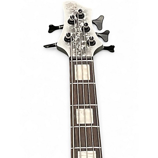 Used Ibanez BTB25TH5 Silver Blizzard Electric Bass Guitar