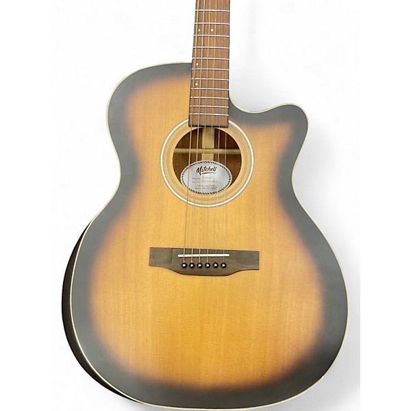 Used Mitchell T413CEBST 2 Tone Sunburst Acoustic Electric Guitar