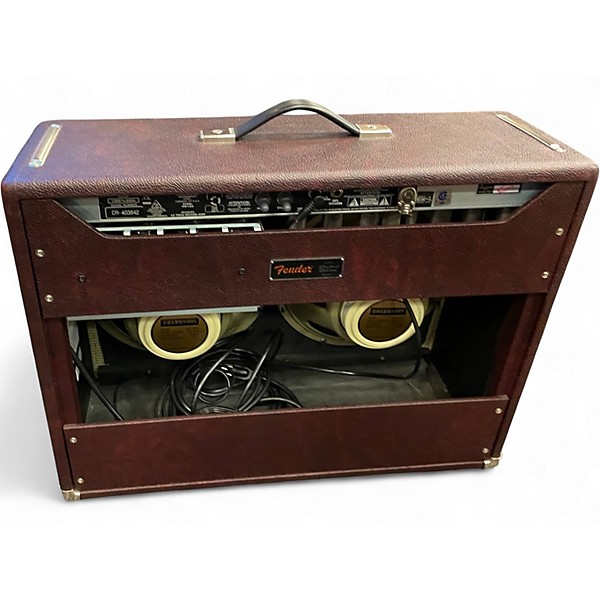 Used Fender Deluxe Reverb 2x12 Tube Guitar Combo Amp