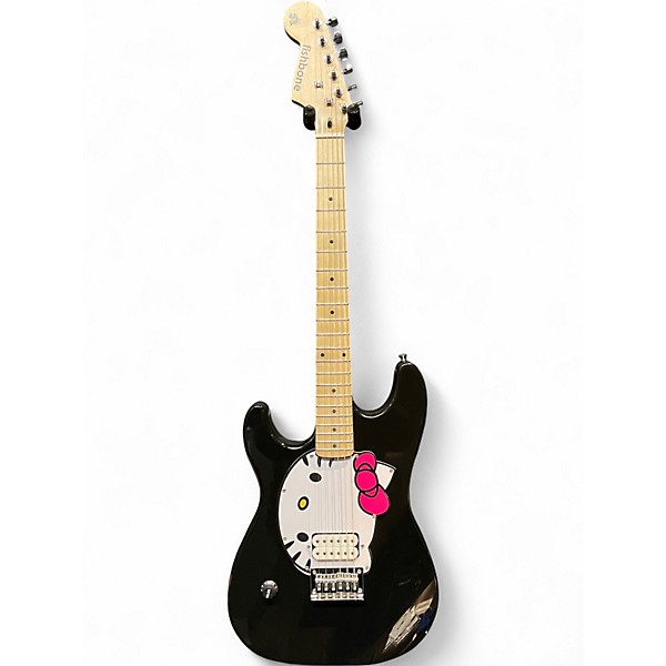 Used Fishbone Hello Kitty Black Solid Body Electric Guitar