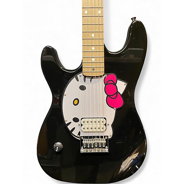 Used Fishbone Hello Kitty Black Solid Body Electric Guitar