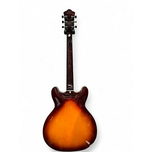 Used Grote 335 Style Vintage Sunburst Solid Body Electric Guitar