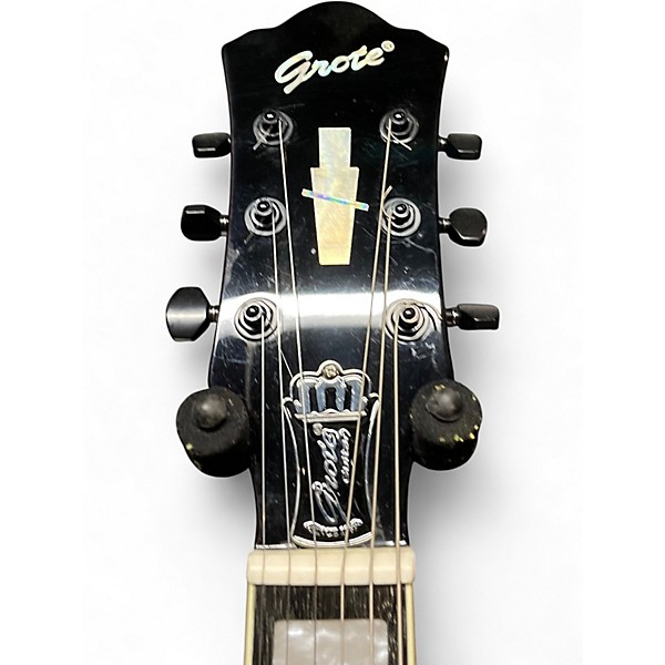 Used Grote 335 Style Vintage Sunburst Solid Body Electric Guitar