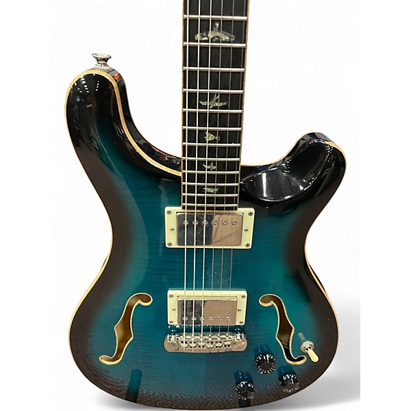 Used PRS Hollowbody II Piezo Peacock Blue Hollow Body Electric Guitar