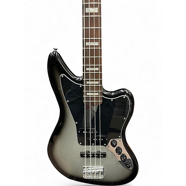 Used Squier TROY SANDERS JAG Silverburst Electric Bass Guitar