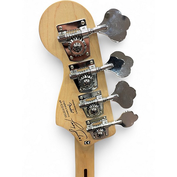 Used Squier TROY SANDERS JAG Silverburst Electric Bass Guitar