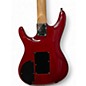 Used Ibanez JS100 Joe Satriani Signature Transparent Red Solid Body Electric Guitar