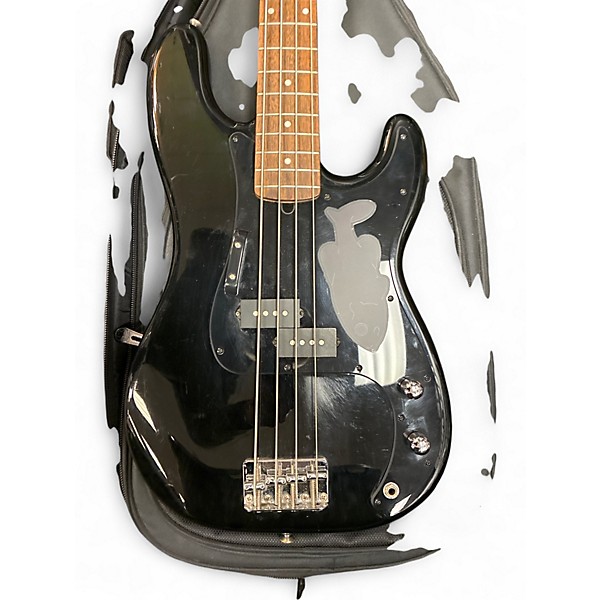 Used Squier Affinity Precision Bass Black Electric Bass Guitar