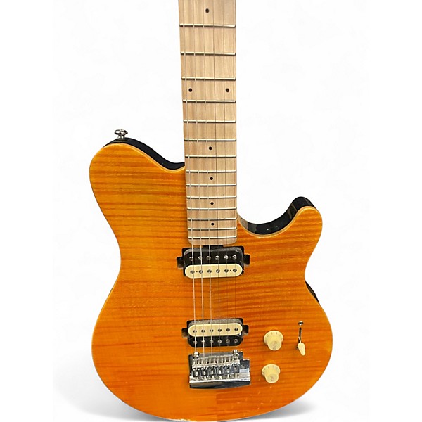 Used Sterling by Music Man Sub AX3 Axis Flame Maple Solid Body Electric Guitar