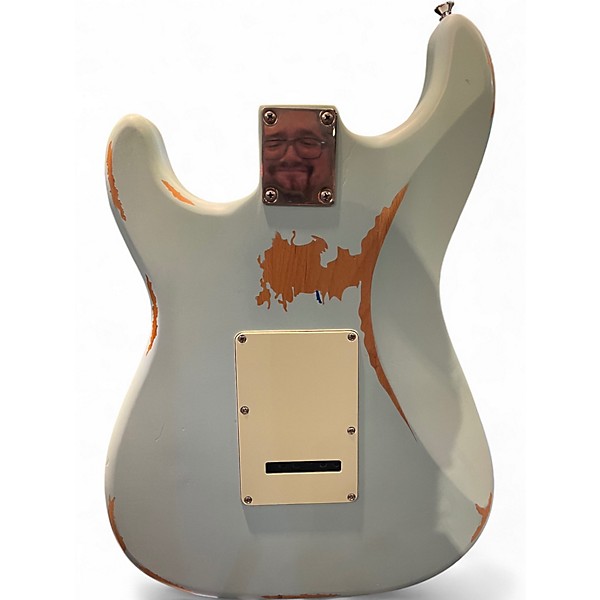 Used Vintage V6 Icon Series Laguna Blue Solid Body Electric Guitar