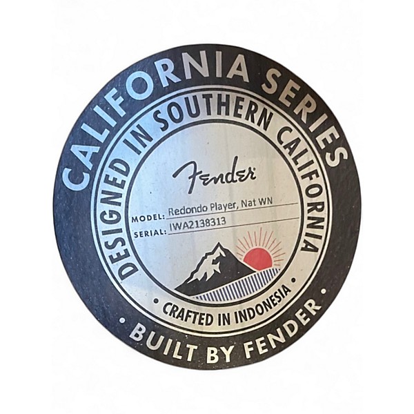 Used Fender Redondo Natural Acoustic Electric Guitar