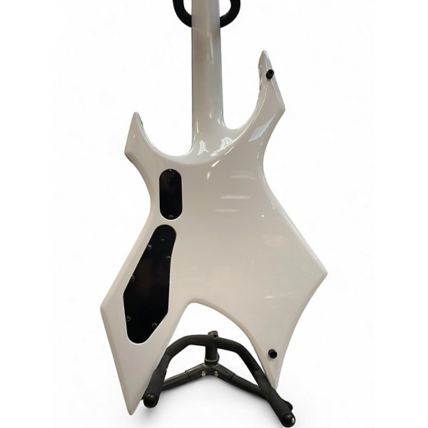Used B.C. Rich Prophecy Warlock Quad Bridge Matte White Solid Body Electric Guitar