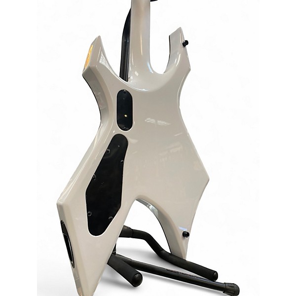 Used B.C. Rich Prophecy Warlock Quad Bridge Matte White Solid Body Electric Guitar
