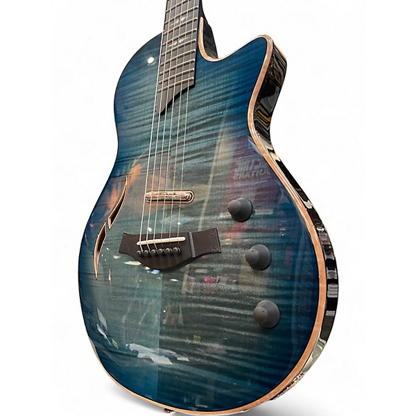 Used Taylor T5Z Pro Harbor Blue Acoustic Electric Guitar