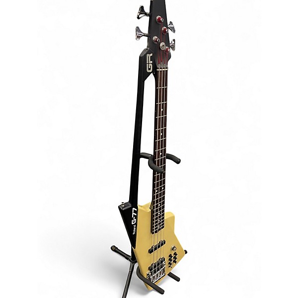 Vintage 1986 Roland G77 Vintage Yellow Electric Bass Guitar