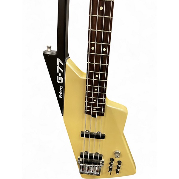 Vintage 1986 Roland G77 Vintage Yellow Electric Bass Guitar