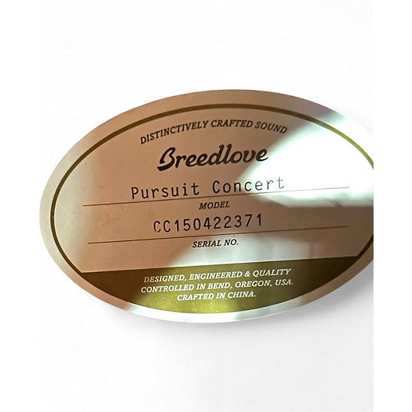 Used Breedlove Pursuit Concert Natural Acoustic Electric Guitar