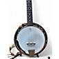 Used Deering DELUXE 6 STRING WHITE AND BROWN Banjo