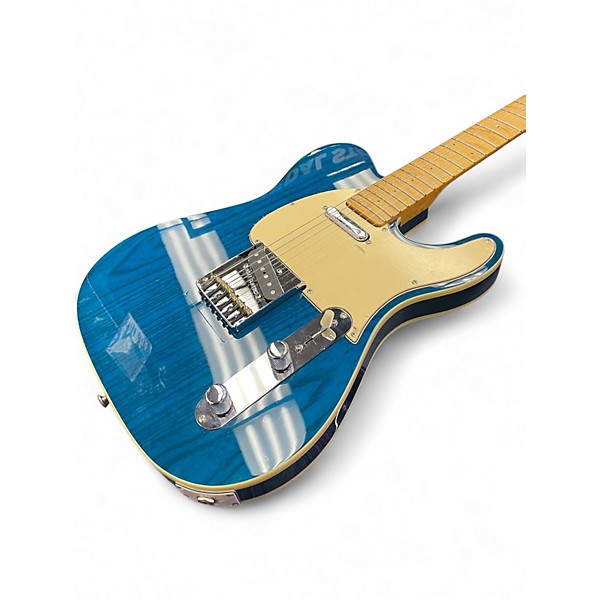 Used 2000s G&L ASAT Classic USA Trans Blue Solid Body Electric Guitar