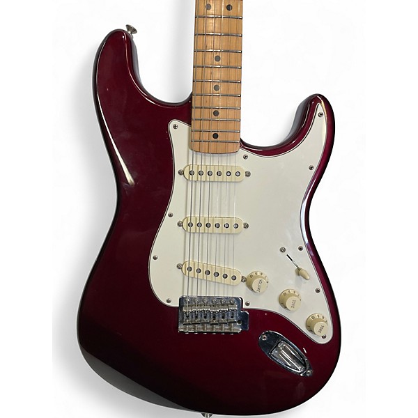 Used Fender Player Stratocaster Burgundy Solid Body Electric Guitar