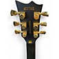 Used ESP LTD EC1000 BLACK AND ORANGE Solid Body Electric Guitar