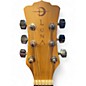 Used Luna bamboo Natural Acoustic Electric Guitar