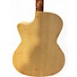 Used Luna bamboo Natural Acoustic Electric Guitar