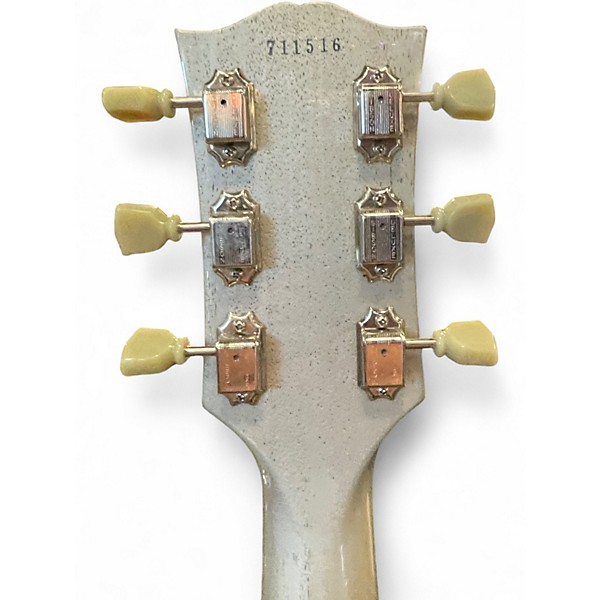 Used 2017 Gibson Les Paul Custom 57 Custom Shop  TV Silver Solid Body Electric Guitar